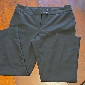 Size 12 Chic Black Trousers with Button Detail Great Condition
